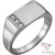 925 Silver Zircon Band