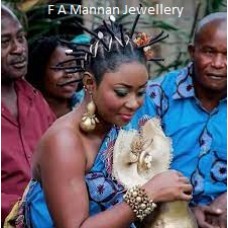 Gabonese Bridal Wedding Jewellery. 2