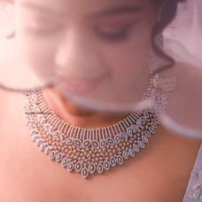 White Diamond Necklace.