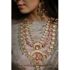 Ruby Pearl Zircon Necklace