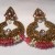 White Stone And Pearl Studded Earrings 