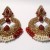 Red Stone And Pearl Studded Earrings