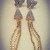 Rhinestone Butterfly Drop Long Tassels Chain Linear Earrings