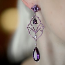 Beautiful #Purple #Earrings
