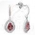 Red and White Earrings For Her