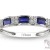 Blue Zircon Wedding Ring
