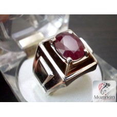 African Ruby Mans Ring