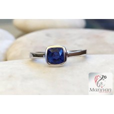 Tiny Blue Sapphire Ring
